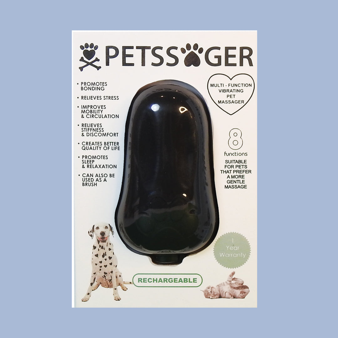 Pet Massager - Jet Black