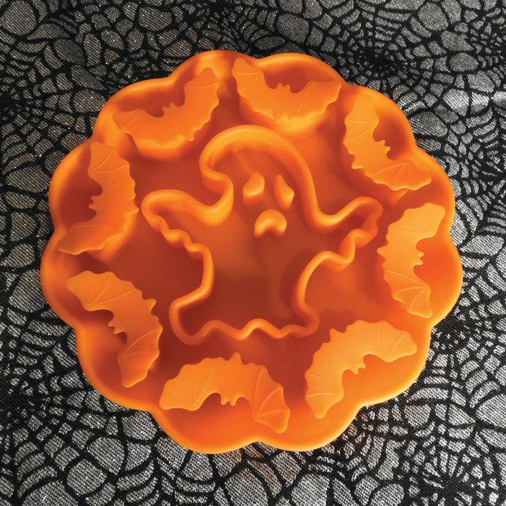 Halloween Ghost Enrichment Bowl - Pumpkin
