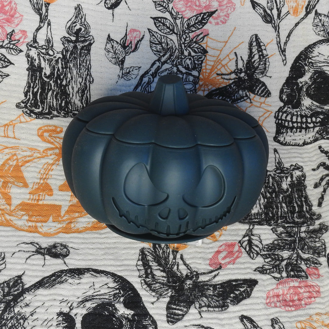 Halloween Pumpkin Enrichment Pot - Deep Forest Green