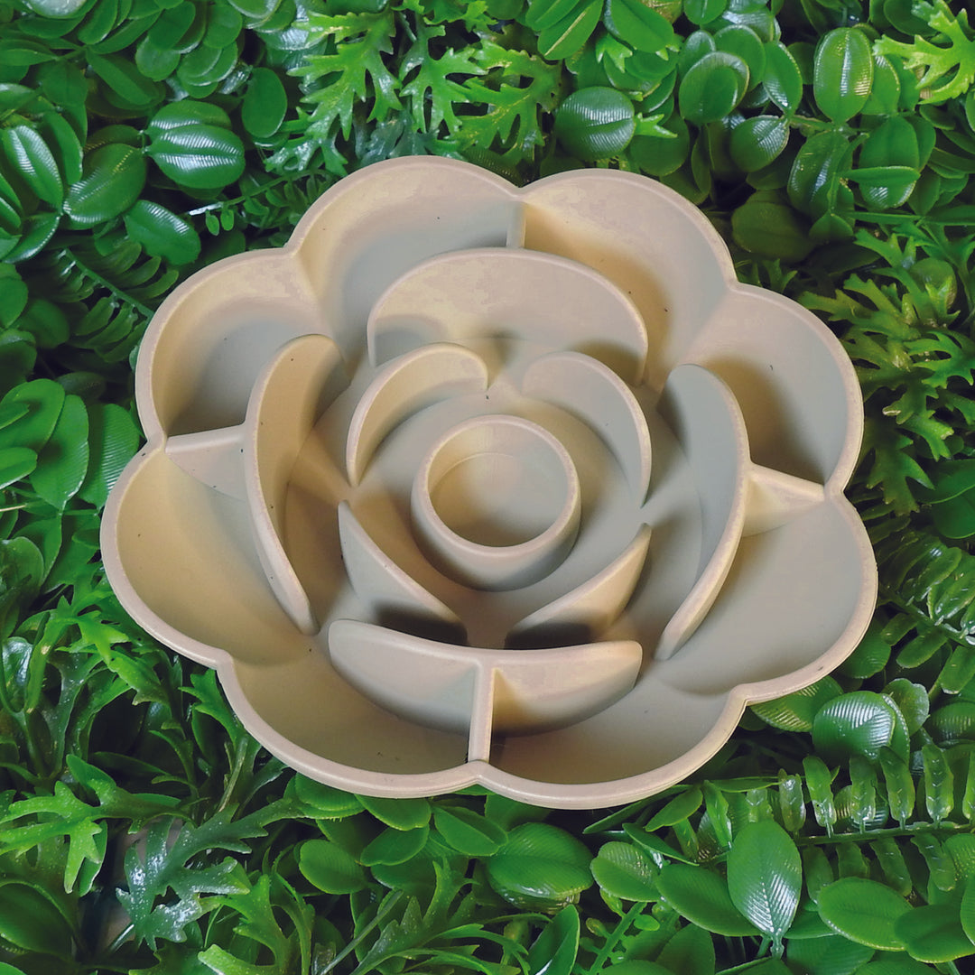 Rose Slow Feeder Bowl-Light Olive