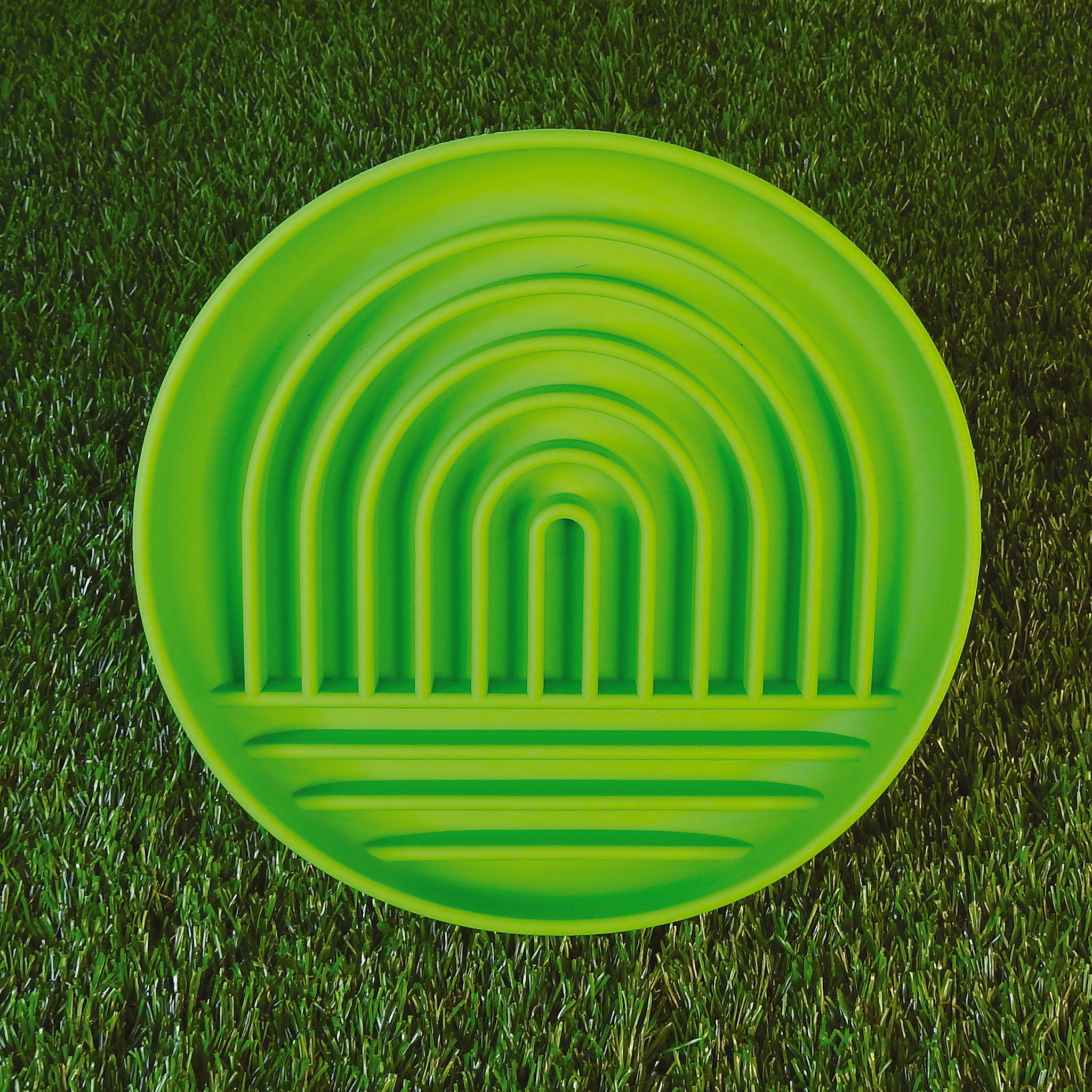 Rainbow Slow Feeder-Lime Green