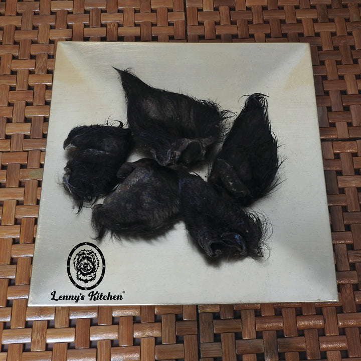 Wild Boar Ears with Hair - 4 pack